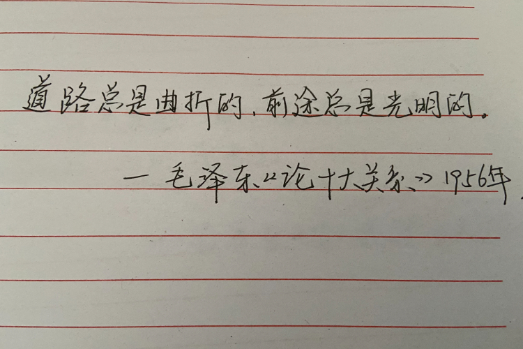 手写党史|道路总是曲折的,前途总是光明的